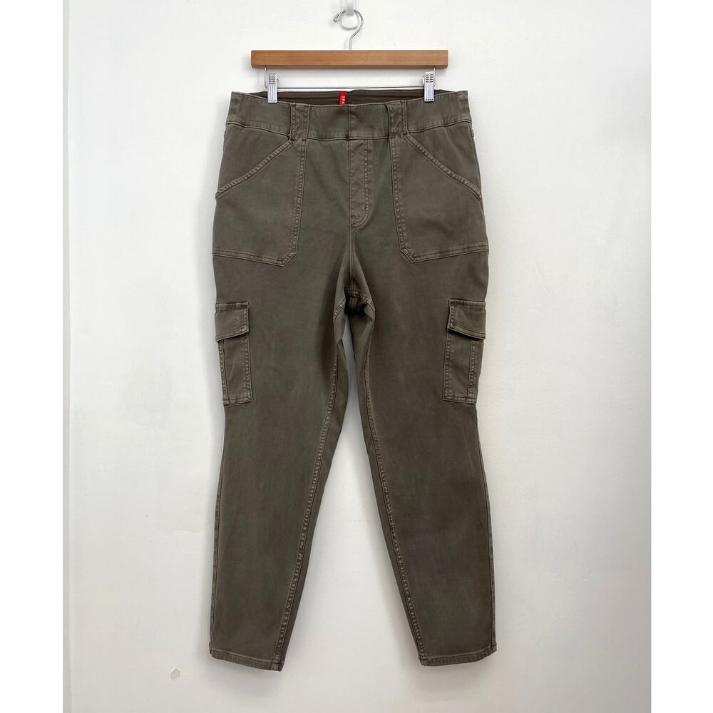 SPANX Stretch Soft Twill Ankle Cargo Pull-On Shaping Smoothing Skinny Pant - 2X